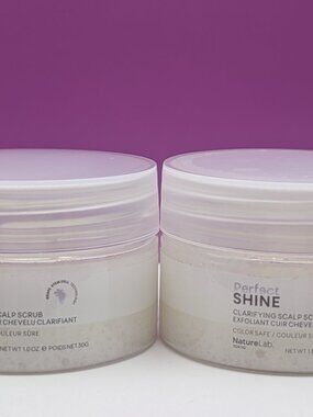 NatureLab TOKYO Perfect Shine Clarifying Scalp Scrub 1oz Minis x2 New